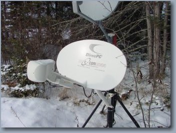 Dish at remote install