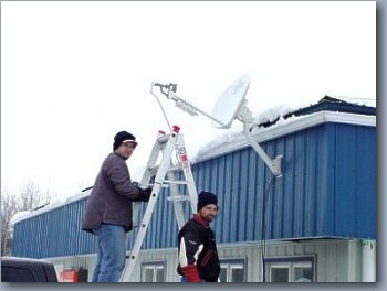 Installing dish